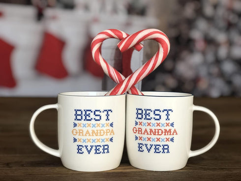 Worlds Best Grandparents Coffee Mugs Perfect Gifts for Grandma and Grandpa